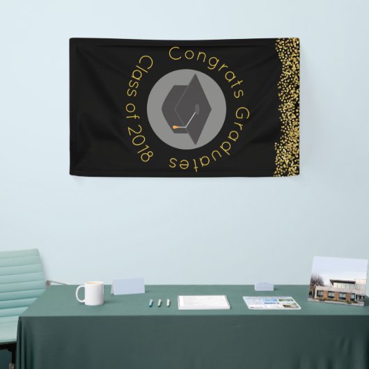 Geconcentreerde afgestudeerden Klasse van 20xx Fau Spandoek (Beurs)