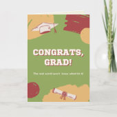 Geconcentreerde Afstuderen-kaart Kaart (Voorkant)