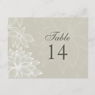 Geconcentreerde bloom Taupe-kaart Briefkaart