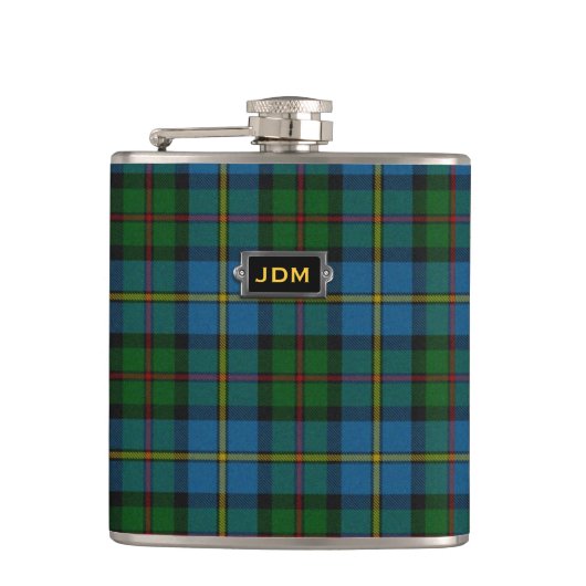 Geconcentreerde Classic MacLeod Tartan Pset Flask Heupfles (Voorkant)