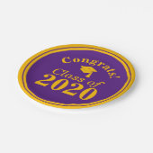 Geconcentreerde garens van 2023, Paars goud Papieren Bordje (Gekanteld)