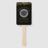 Geconcentreerde graduaten, klasse 2018 w handwaaier (Achterkant)