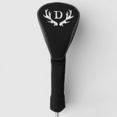 Geconcentreerde hertenantler kreeft golfbestuurder golfheadcover (Voorkant)