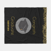Geconcentreerde oplossing Afstuderen met Faux Gold Fleece Deken (Voorkant (Horizontaal))