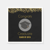 Geconcentreerde oplossing Afstuderen met Faux Gold Servet (Voorkant)