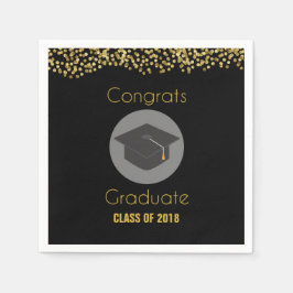 Geconcentreerde oplossing Afstuderen met Faux Gold Servet