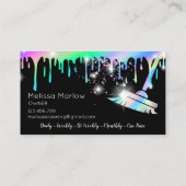 Geconcentreerde reinigingswerkplaatsen mousserende visitekaartje (Achterkant)