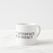 Geconcentreerde Reset | Minimalistische Tactische Espresso Kop (Voorkant rechts)