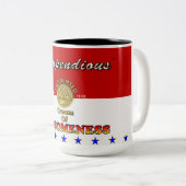 Gecondenseerd crème van Awesomeness Soup can Tweekleurige Koffiemok (Voorkant rechts)