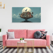 gecondenseerd eiland canvas afdruk (Insitu (Woonkamer))