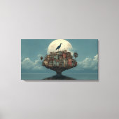 gecondenseerd eiland canvas afdruk (Voorkant)