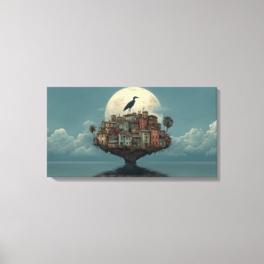 gecondenseerd eiland canvas afdruk (Voorkant)