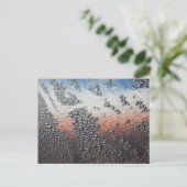 Gecondenseerde waterdruppels briefkaart (Staand voorkant)