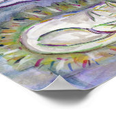 Gecondoleance Kunst Poster Print van Spirit Kitty  (Hoek)