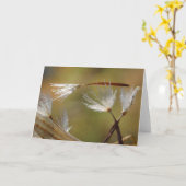 Gecondoleerd Dandelion Met Gedicht Kaart (Gele Bloem)