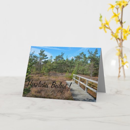 Gecondoleerd ! kaart (Gele Bloem)