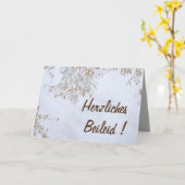 Gecondoleerd ! kaart (Gele Bloem)