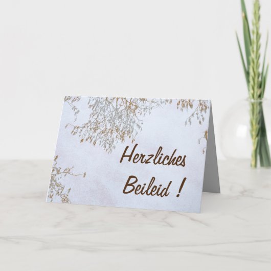 Gecondoleerd ! kaart (Voorkant)