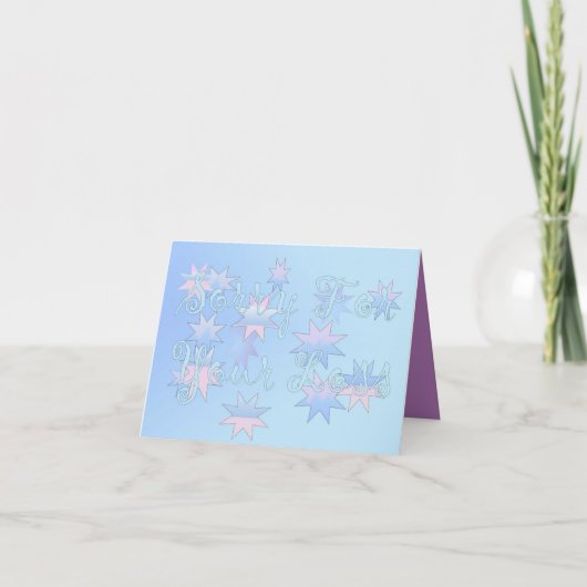 Gecondoleerd met uw verlies kaart (Voorkant)