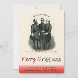 Geconfedereerde Burgeroorlog 🎖️⚔️ Helden Kerstmi Feestdagenkaart