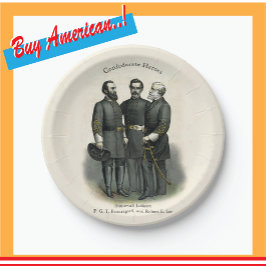 Geconfedereerde USA 🎖️⚔️ Zuidelijke Burgeroorlog  Papieren Bordje