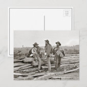 Geconfedereerden bij Gettysburg, 1863 Briefkaart (Voorkant / Achterkant)