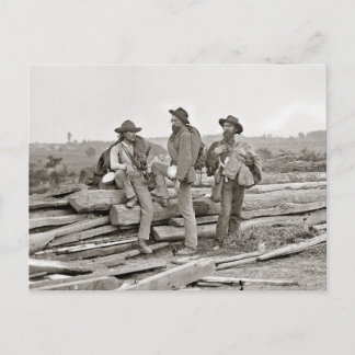 Geconfedereerden bij Gettysburg, 1863 Briefkaart