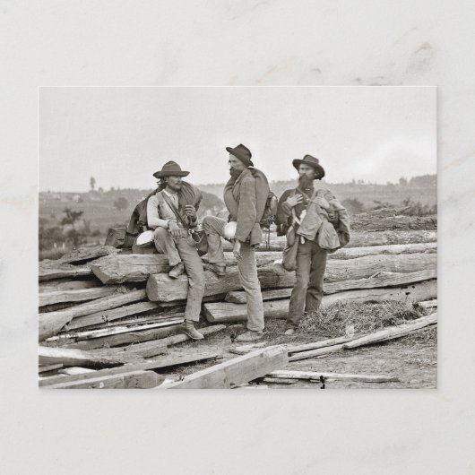Geconfedereerden bij Gettysburg, 1863 Briefkaart (Voorkant)