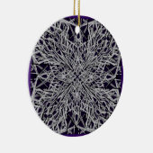 Geconfronteerd glas keramisch ornament (Rechts)