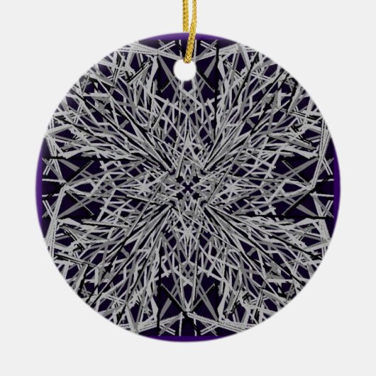 Geconfronteerd glas keramisch ornament (Voorkant)