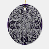 Geconfronteerd glas keramisch ornament (Links)