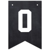 Gecongraten Afstudeerder Chalkboard Bunting Flags Vlaggetjes (Derde vlag)