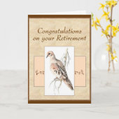 Gecongratie Prijsondergang Dove Turtle Dove Kaart (Gele Bloem)