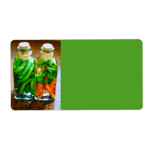 Geconserveerde groenten etiket