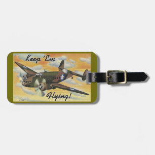 Geconsolideerde B-24 Liberator Wereldoorlog II Vin Bagagelabel