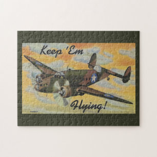 Geconsolideerde B-24 Liberator Wereldoorlog II Vin Legpuzzel