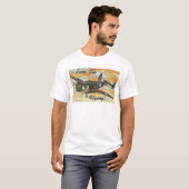 Geconsolideerde B-24 Liberator Wereldoorlog II Vin T-shirt (Voorkant volledig)