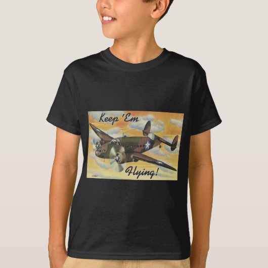 Geconsolideerde B-24 Liberator Wereldoorlog II Vin T-shirt (Voorkant)