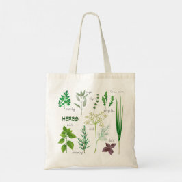 Geconsorteerde kruiden Kruidenontwerp-Canvas tas