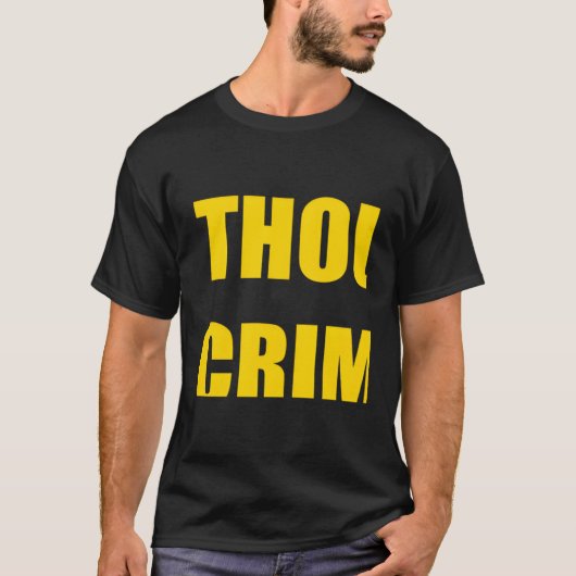 Geconstateerd crimineel t-shirt (Voorkant)