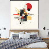 Geconstrueerd Evenwicht Canvas Afdruk (Insitu (Slaapkamer))