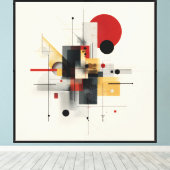 Geconstrueerd Evenwicht Canvas Afdruk (Insitu (Houten vloer))