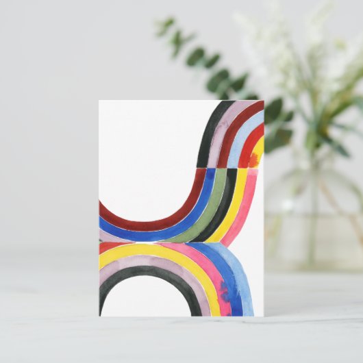 Geconstrueerde regenboog - Verticaal Briefkaart (Staand voorkant)