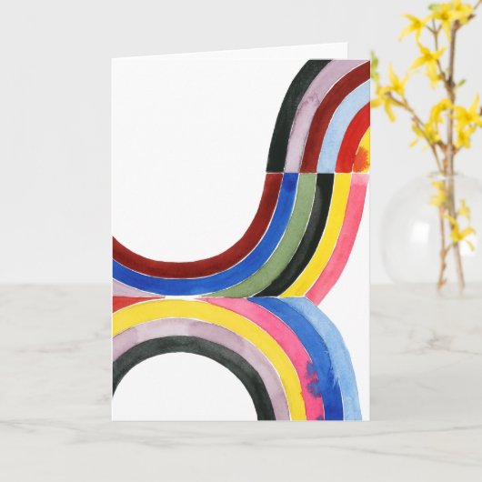 geconstrueerde regenboog - verticaal kaart (Gele Bloem)