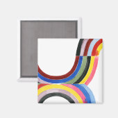 Geconstrueerde regenboog - Verticaal Magneet (Voorkant / Achterkant)