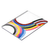 Geconstrueerde regenboog - Verticaal Notitieboek (Linkerzijde)