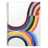 Geconstrueerde regenboog - Verticaal Notitieboek (Voorkant)