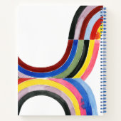 Geconstrueerde regenboog - Verticaal Notitieboek (Achterkant)