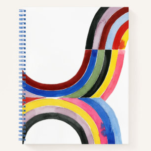 geconstrueerde regenboog - verticaal notitieboek