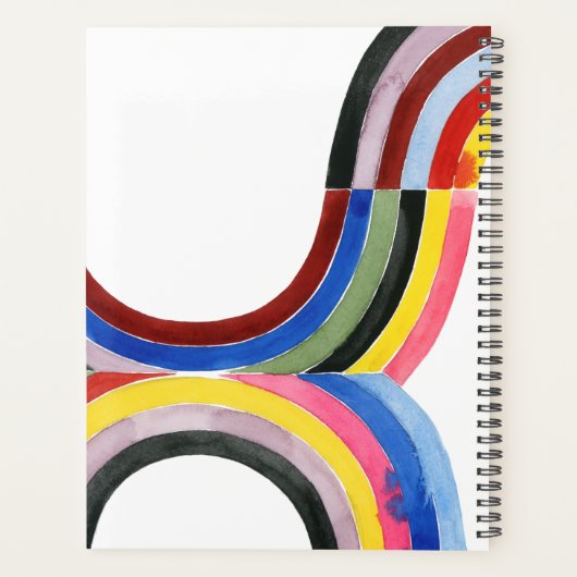 Geconstrueerde regenboog - Verticaal Planner (Achterkant)